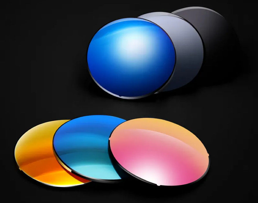 Customizable Round Optical Glass Filters Colored Glass Filters For Color Separation